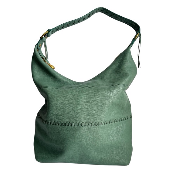 HOBO Entwine Bag Shoulder Purse Slouchy Leather Meadow Sage Green Casual Sheila - Picture 2 of 13
